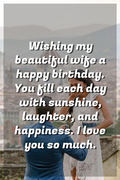 wish birthday for wife malay